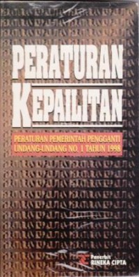 Image of Peraturan Kepailitan