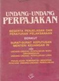 Image of Undang-Undang Perpajakan