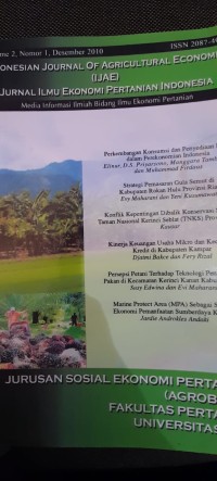 Image of Jurnal Ilmu Ekonomi Pertanian Indonesia (IJAE)