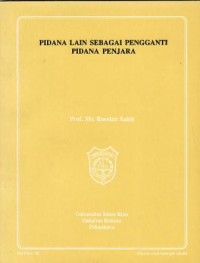 Image of Pidana Lain Sebagai Pengganti Pidana Penjara