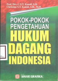Image of Pokok-Pokok Pengetahuan Hukum Dagang Indonesia.
