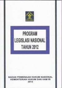 Image of Program Legislasi Nasional Tahun 2012