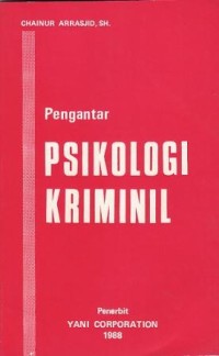 Image of Pengantar Psikologi Kriminal
