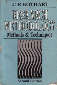 Image of RESEARCH METHODOLOGY methods & techniques 2nd edition