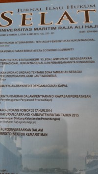 Image of Jurnal Ilmu Hukum Selat