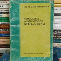 Image of Sosiologi Masyarakat Kota dan Desa