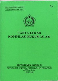 Image of Tanya Jawab Kompilasi Hukum Islam