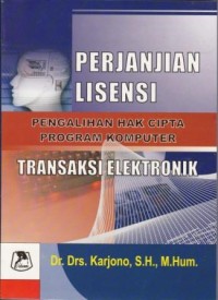 Image of Perjanjian Lisensi Pengalihan Hak Cipta Program Komputer Transaksi Elektronik