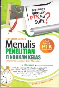 Image of Panduan Sukses Menulis Penelitian Tindakan Kelas