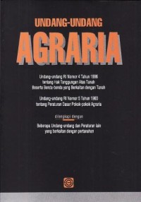 Image of Undang-Undang Agraria