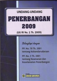 Image of Undang-undang Penerbangan 2009 (UU RI No.1 Th.2009)